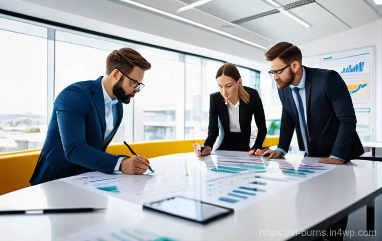 위험 관리 팀 구축 전략 - **Prompt 1: Collaborative Risk Assessment & Strategy Development**
"A diverse team of five busin...