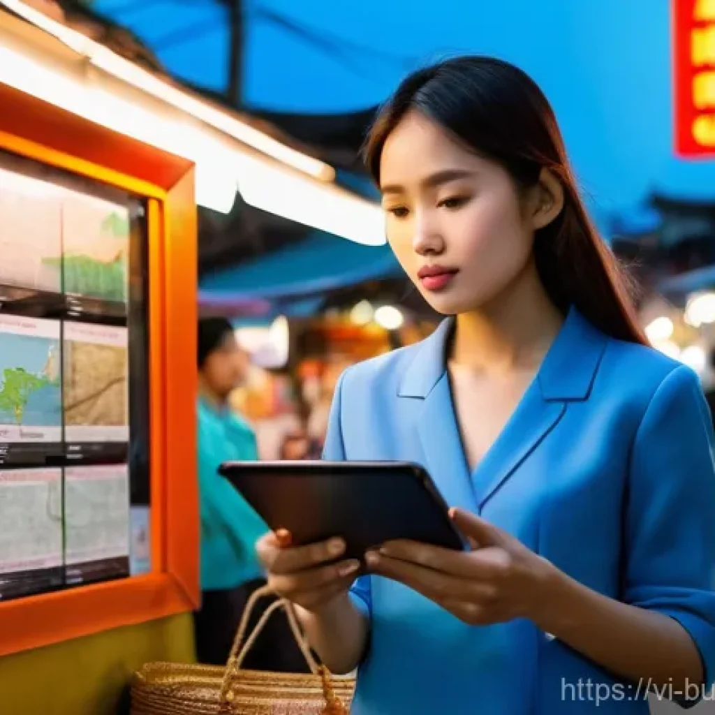 리스크 관리 정책의 지속적 검토 필요성 - **Prompt:** A bustling Vietnamese market street at dusk, vibrant with street food stalls and traditi...