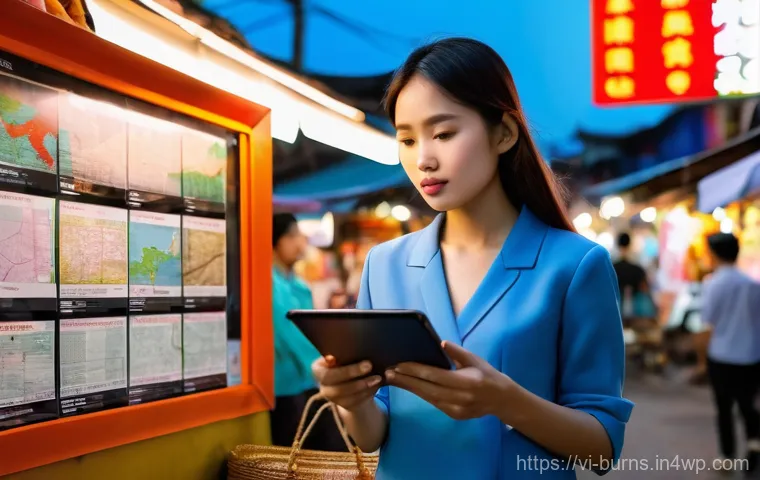 리스크 관리 정책의 지속적 검토 필요성 - **Prompt:** A bustling Vietnamese market street at dusk, vibrant with street food stalls and traditi...