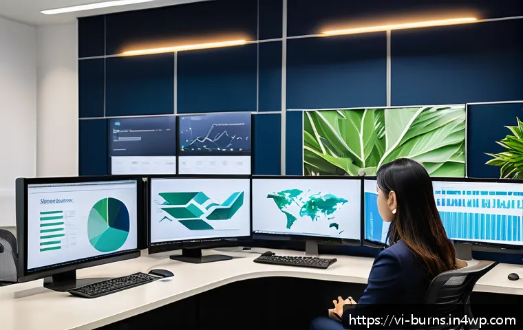 리스크 관리 소프트웨어 추천 - A modern Vietnamese office environment showing a diverse team of professionals using risk management...