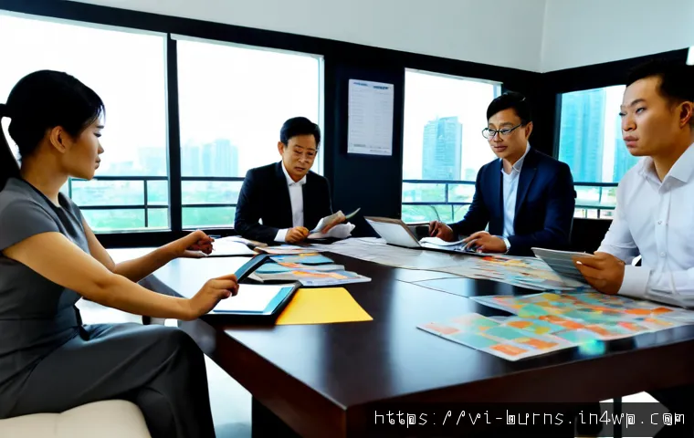 위험 관리와 고객 요구사항 반영하기 - Photorealistic Vietnamese business team in a modern Ho Chi Minh City office reviewing customer requi...